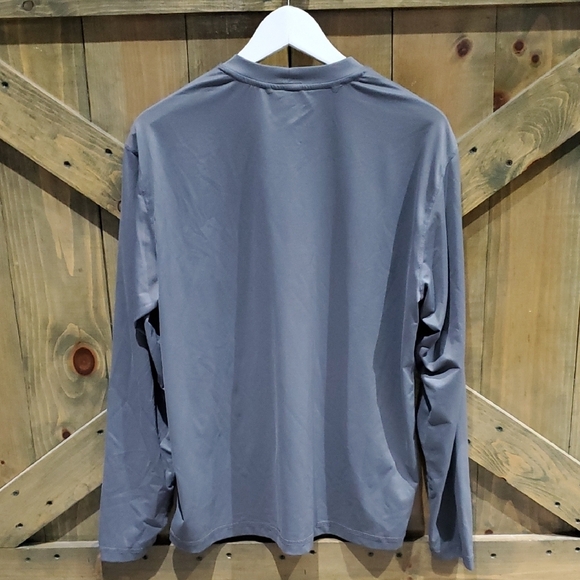 MENS REI GRAY LONG SLEEVE SHIET STRETCH ACTIVEWEAR LARGE OUTDOOR PERFORMANCE - Picture 5 of 7